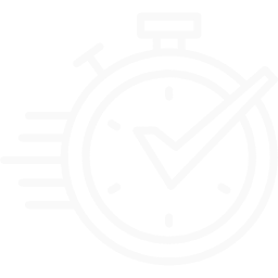 Time management icon with clock symbol